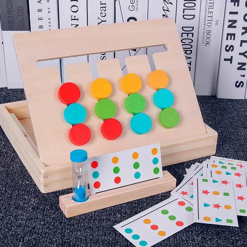 Montessori Wooden Shapes and Colours Sorting Game My Store