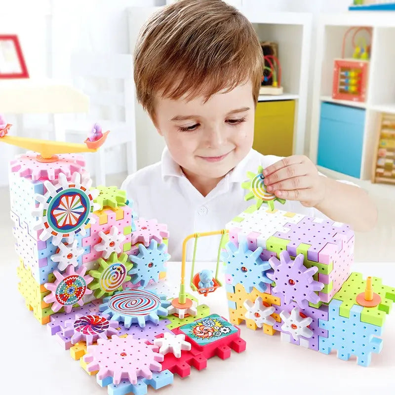 Rotating Montessori Building Block Toy My Store