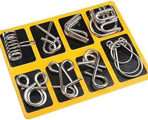 Metal Brain Teaser Ring Set My Store
