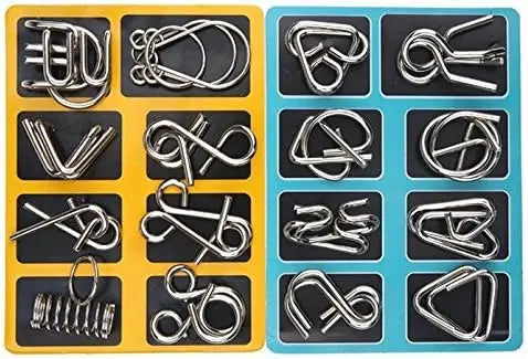 Metal Brain Teaser Ring Set My Store