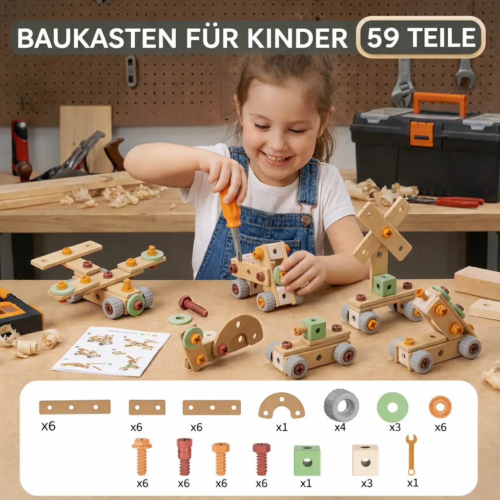 Children's Tool Set for Screwing & Building – Educational Play with Accessories My Store