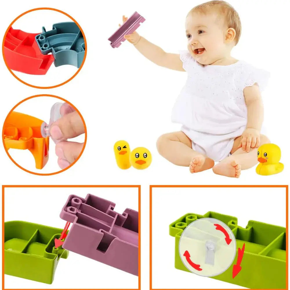 Duck Sprinkler – Fun Bath Slide – Bath Toy My Store
