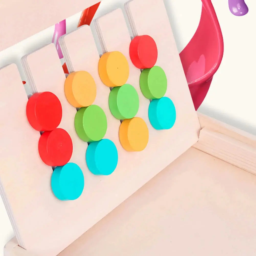 Montessori Wooden Shapes and Colours Sorting Game My Store