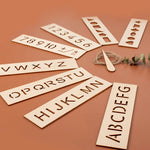 Wooden Letters and Numbers Templates for Learning to Write My Store