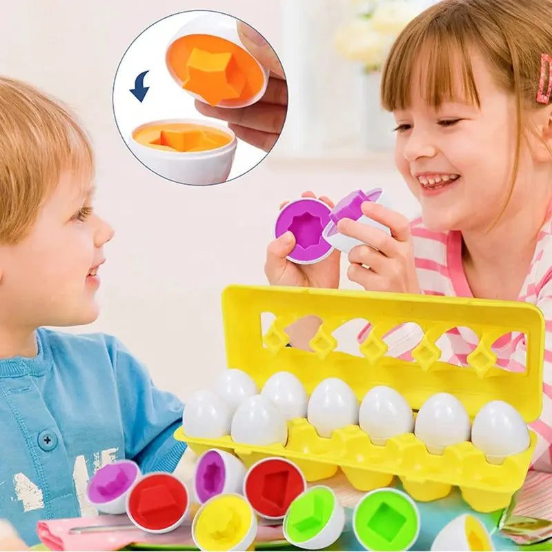 Montessori Shapes and Colours Eggs My Store