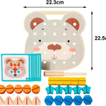 Montessori Colour Screws Bear Board for Little Craftsmen My Store