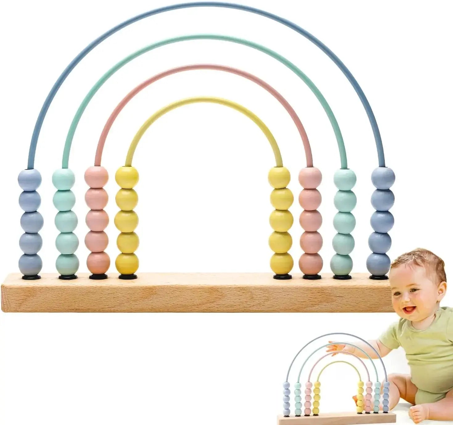 Rainbow Wooden Abacus My Store