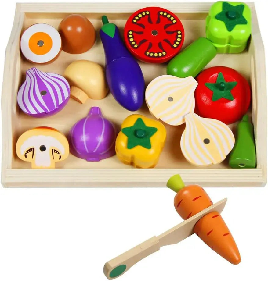 Montessori Wooden Play Kitchen Set My Store
