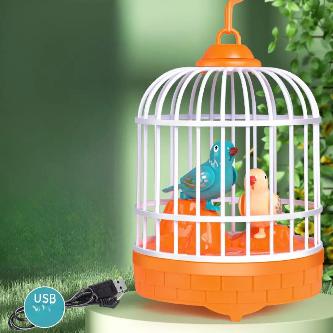 Talking Birds in Cage Children's Toy My Store