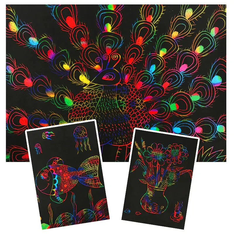 Scratch Art Rainbow Cards My Store