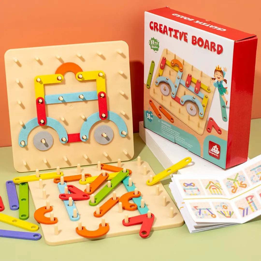 Creative Montessori Nail Puzzle Wooden Toy My Store
