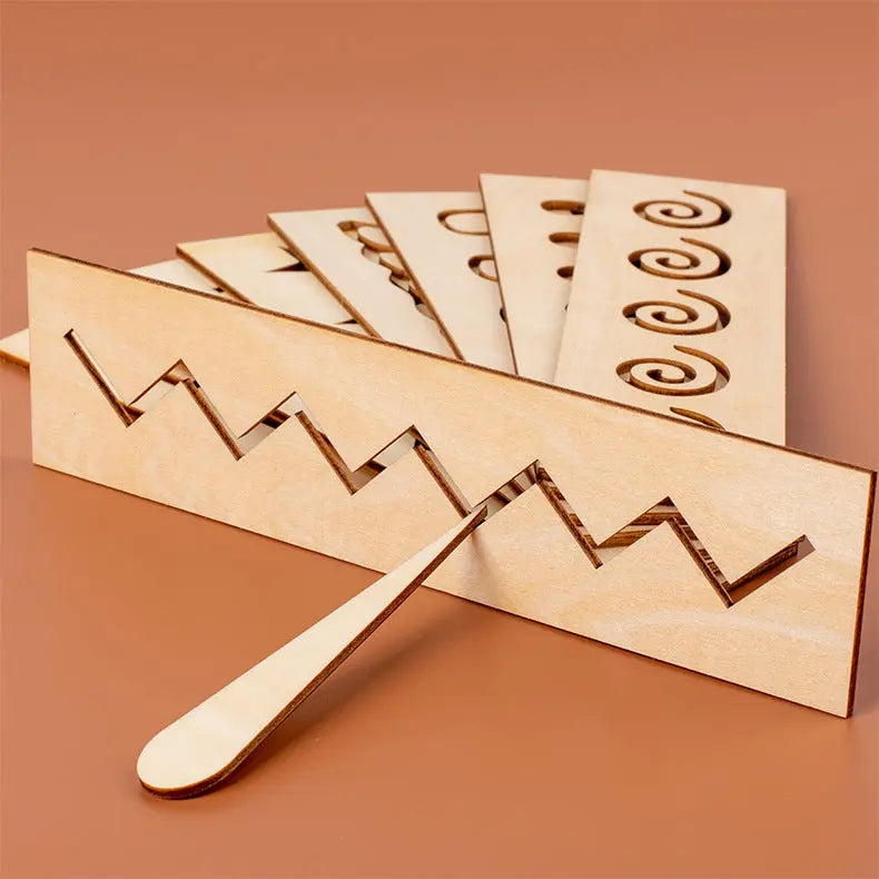 Wooden Letters and Numbers Templates for Learning to Write My Store