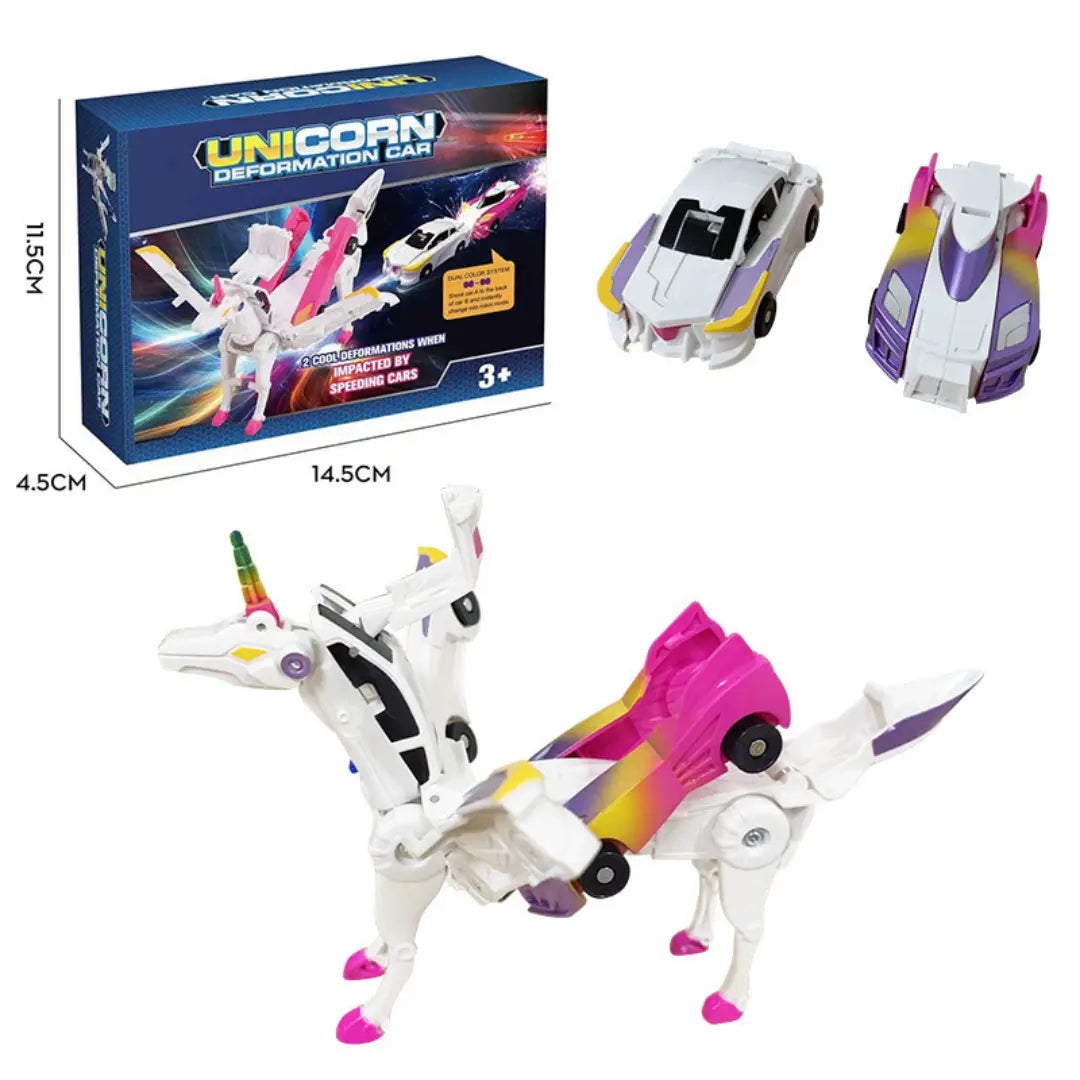 Magnetic Unicorn Transforming Cars My Store