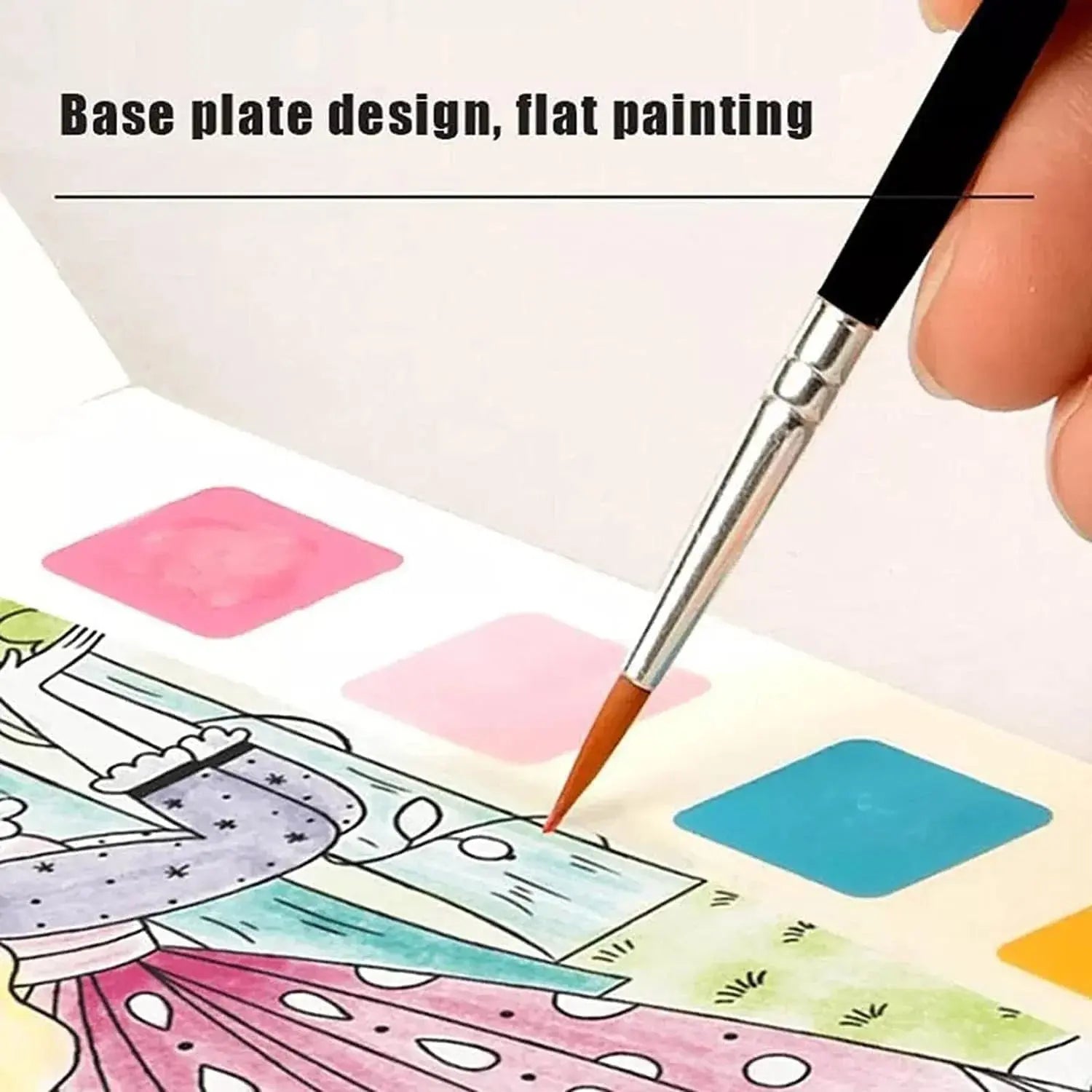 Creative Colouring Book with Watercolours – Colouring Fun with 6 Colours My Store