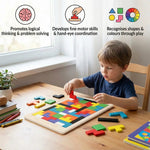 Educational Wooden Tangram Puzzle – Colourful Montessori Learning Game for Children My Store