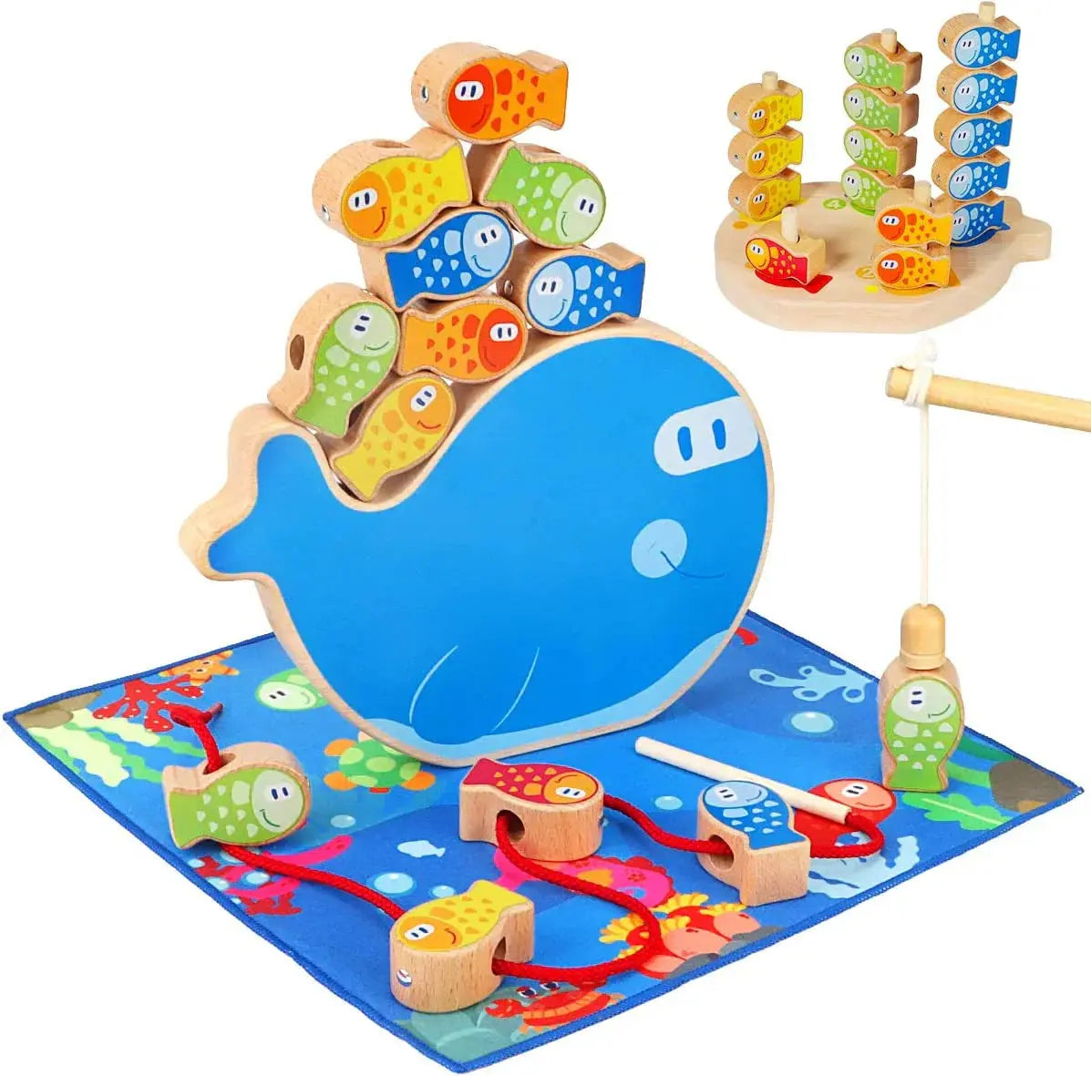Improve Motor Skills - Wooden Fishing Game My Store