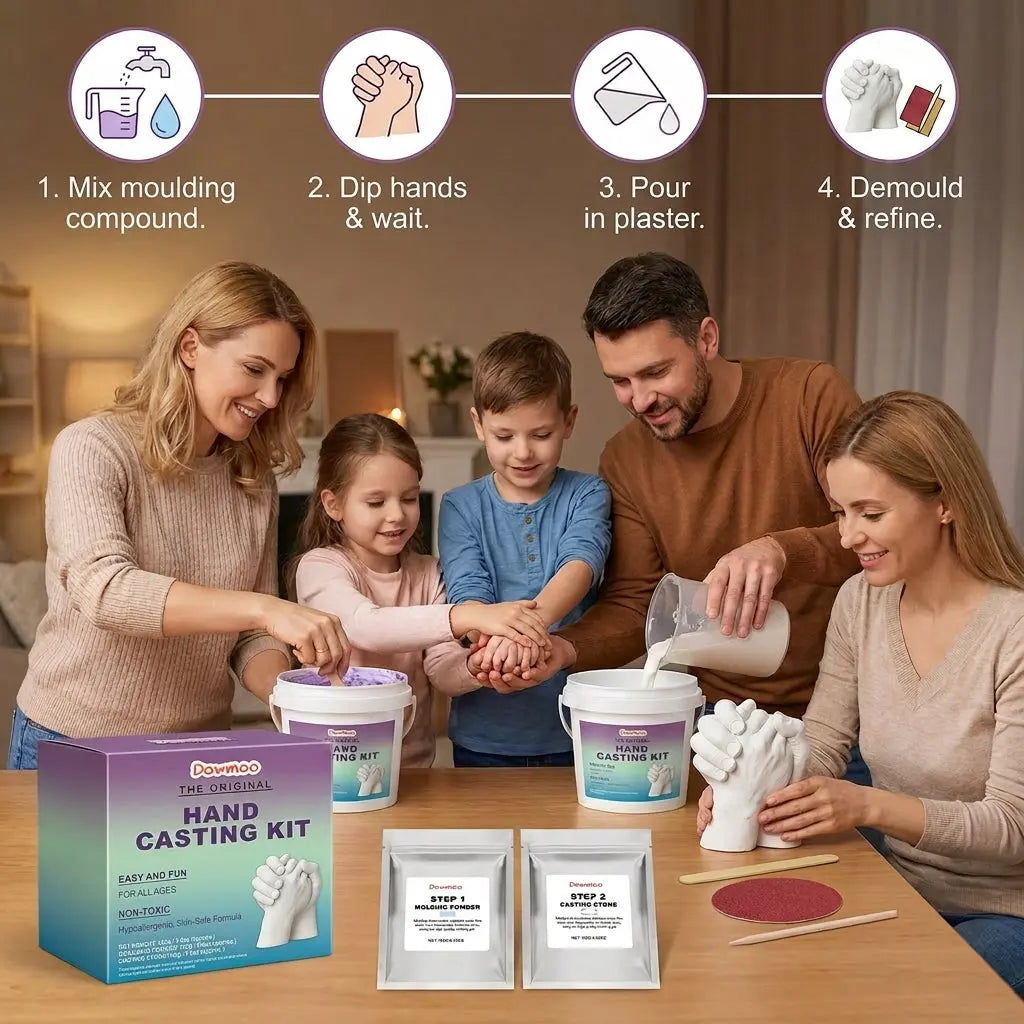 Handprint Set for Families & Couples – 3D Plaster Keepsake Set My Store