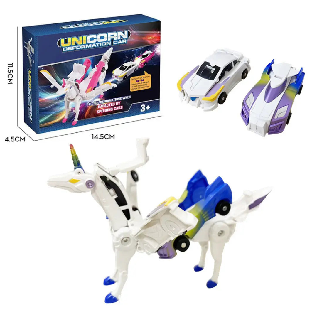 Magnetic Unicorn Transforming Cars My Store