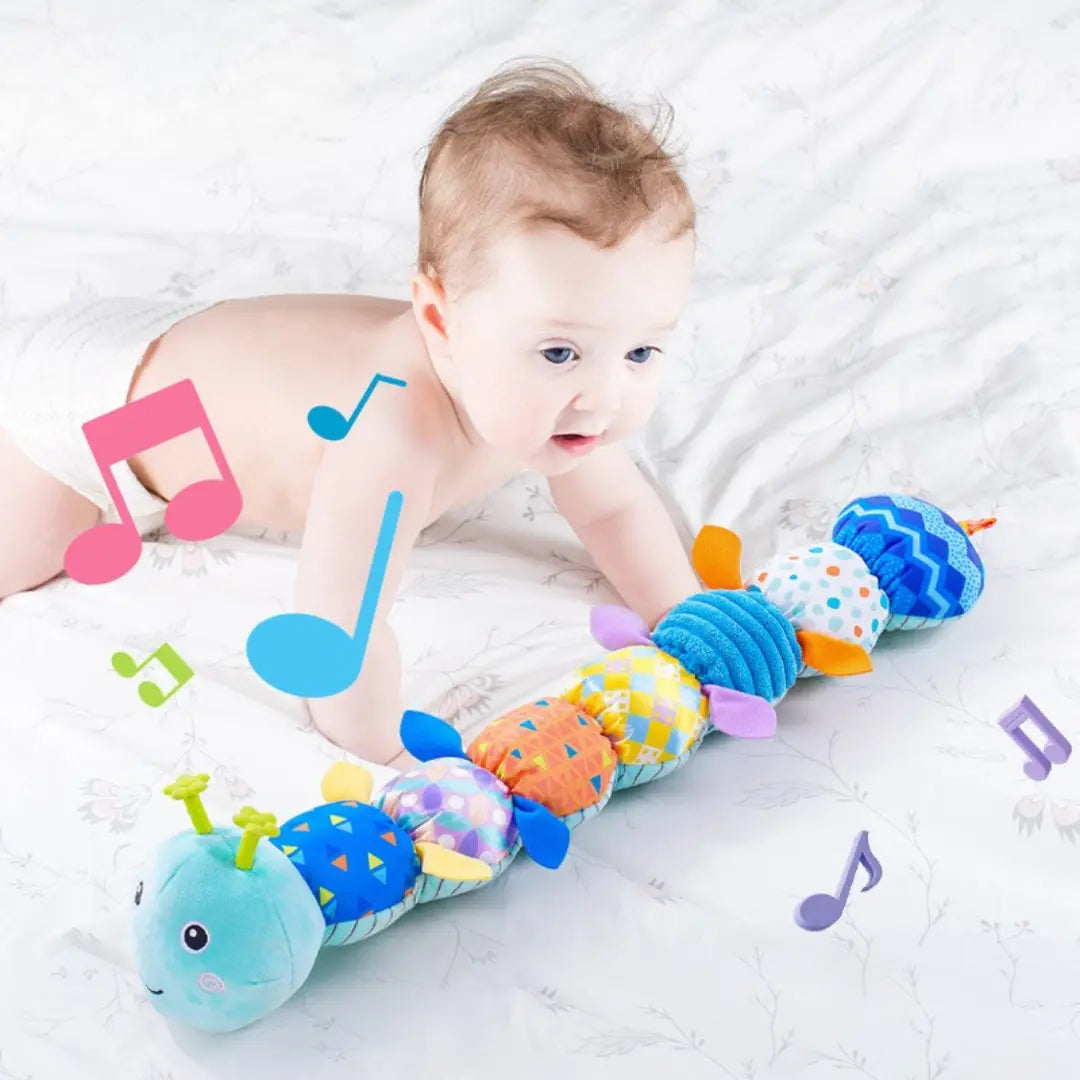 Sensory Plush Rattle and Music Caterpillar My Store