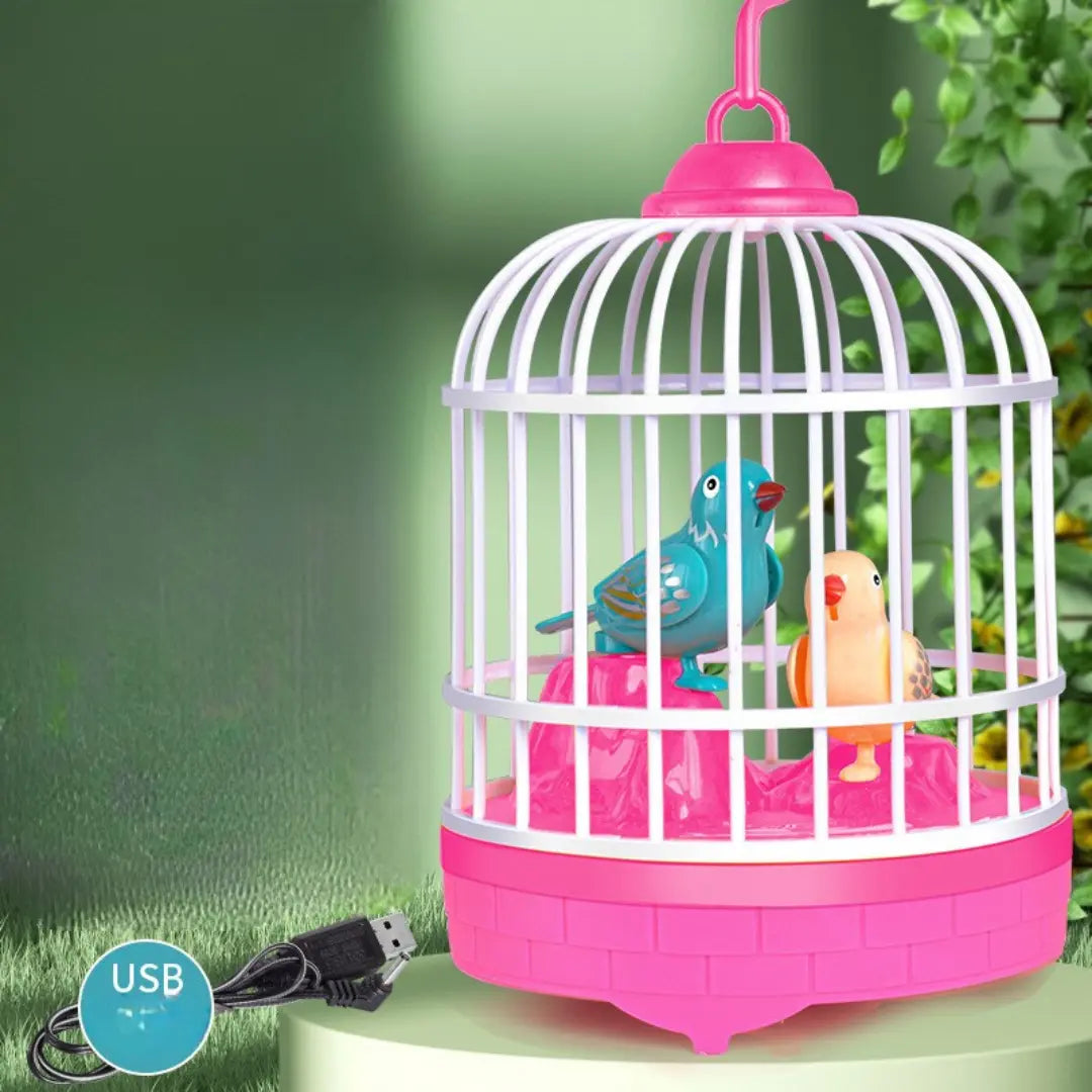 Talking Birds in Cage Children's Toy My Store
