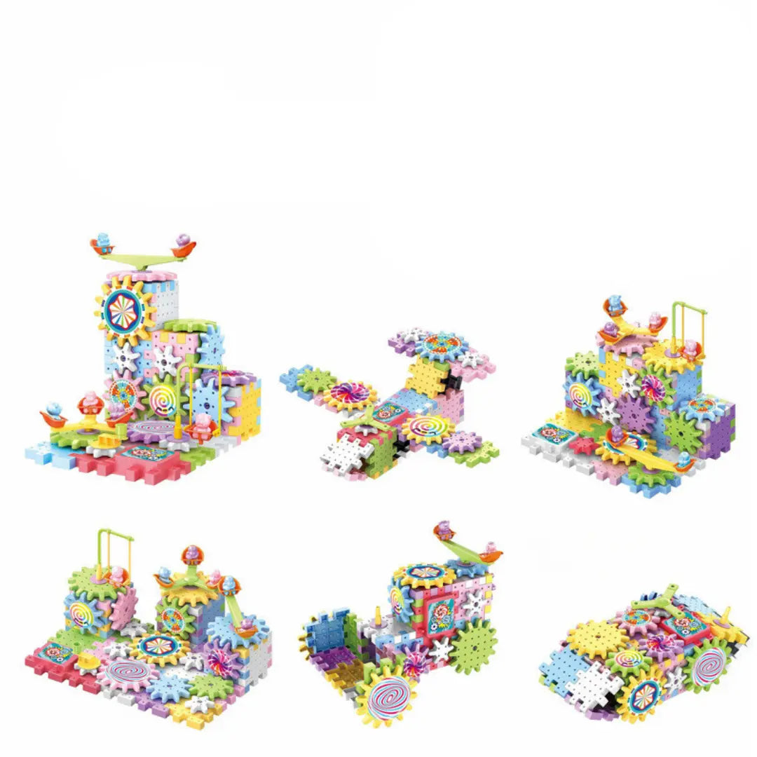 Rotating Montessori Gear Building Block My Store
