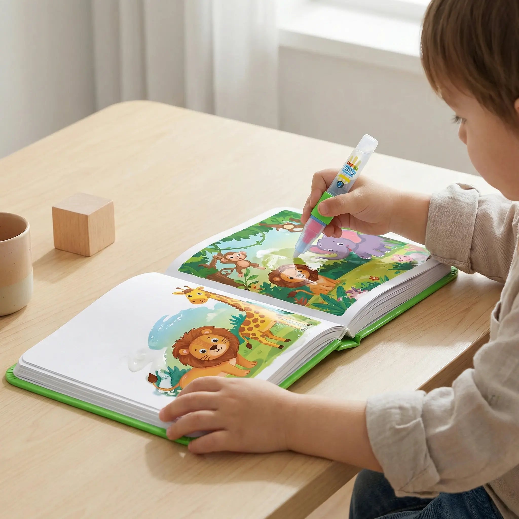 Magic Water Colouring Book – Reusable Mess-Free Colouring Book for Children My Store