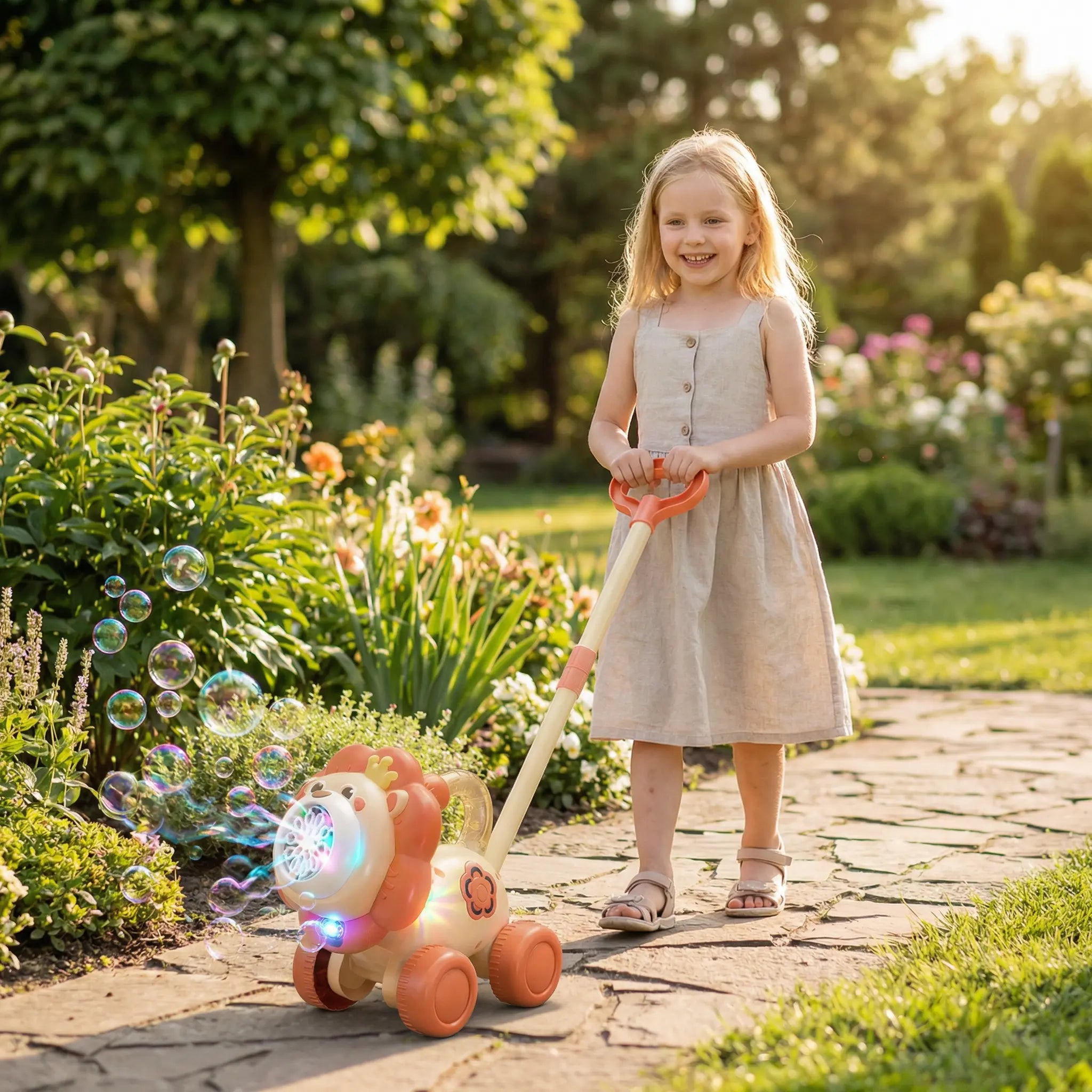Light-Up Bubble Cart – Push Toy for Children My Store