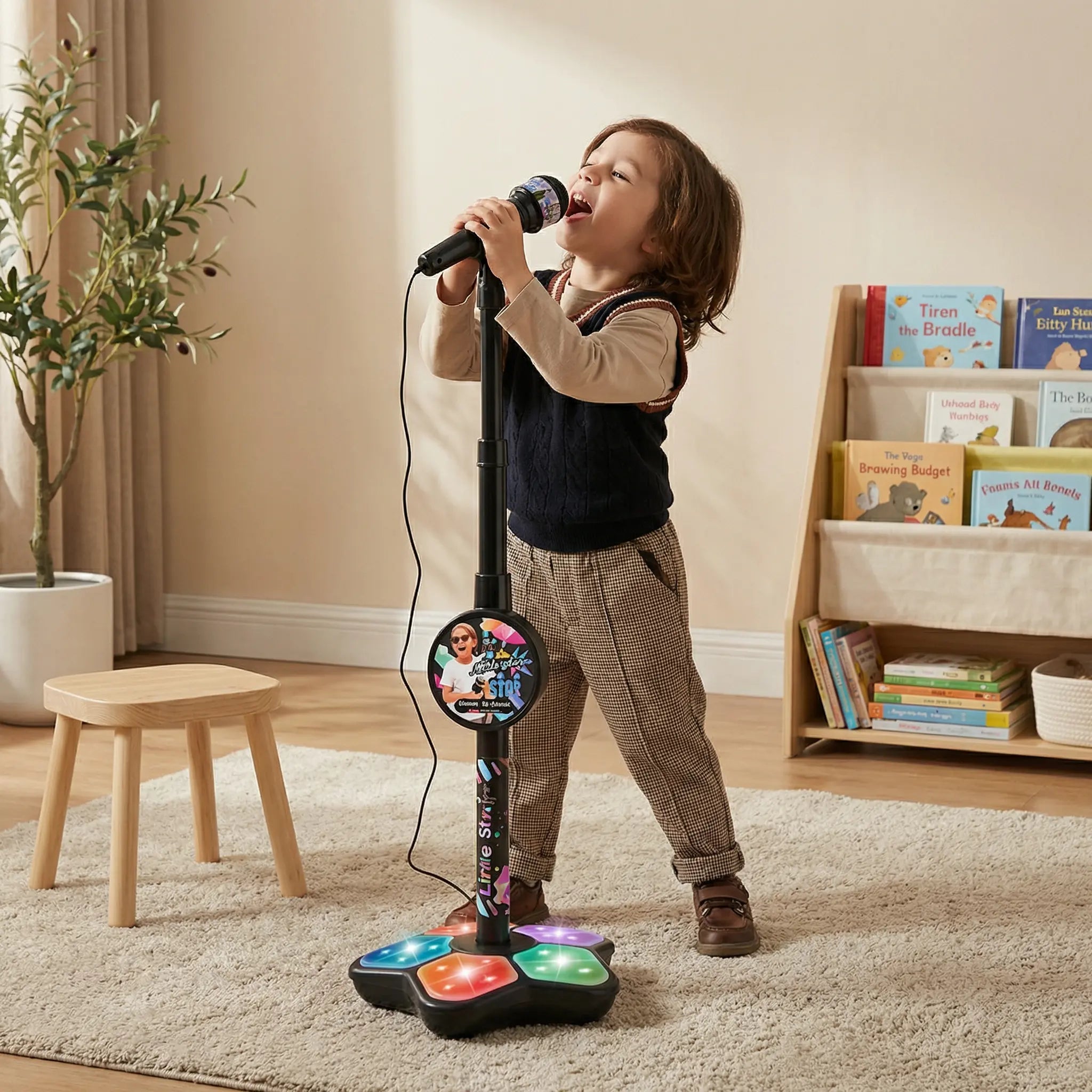 Karaoke Set for Kids with Microphone & Stand – Musical Learning Game My Store