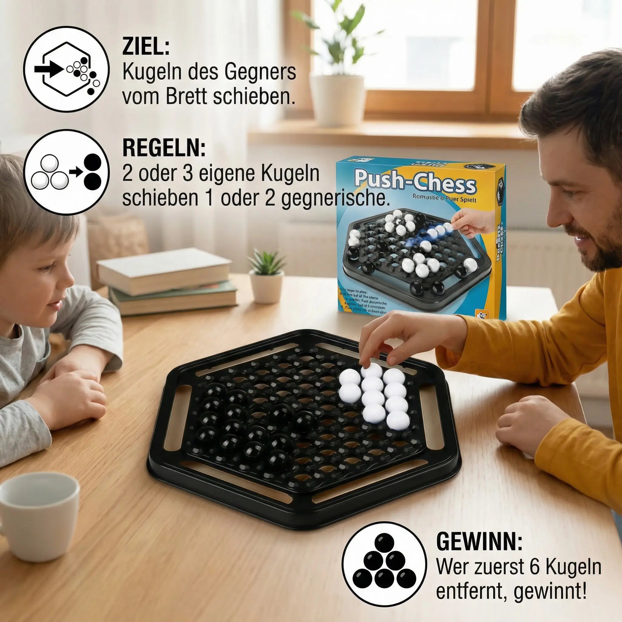 Push-Chess Family Strategy Game – Interactive Logic & Thinking Game for Children My Store