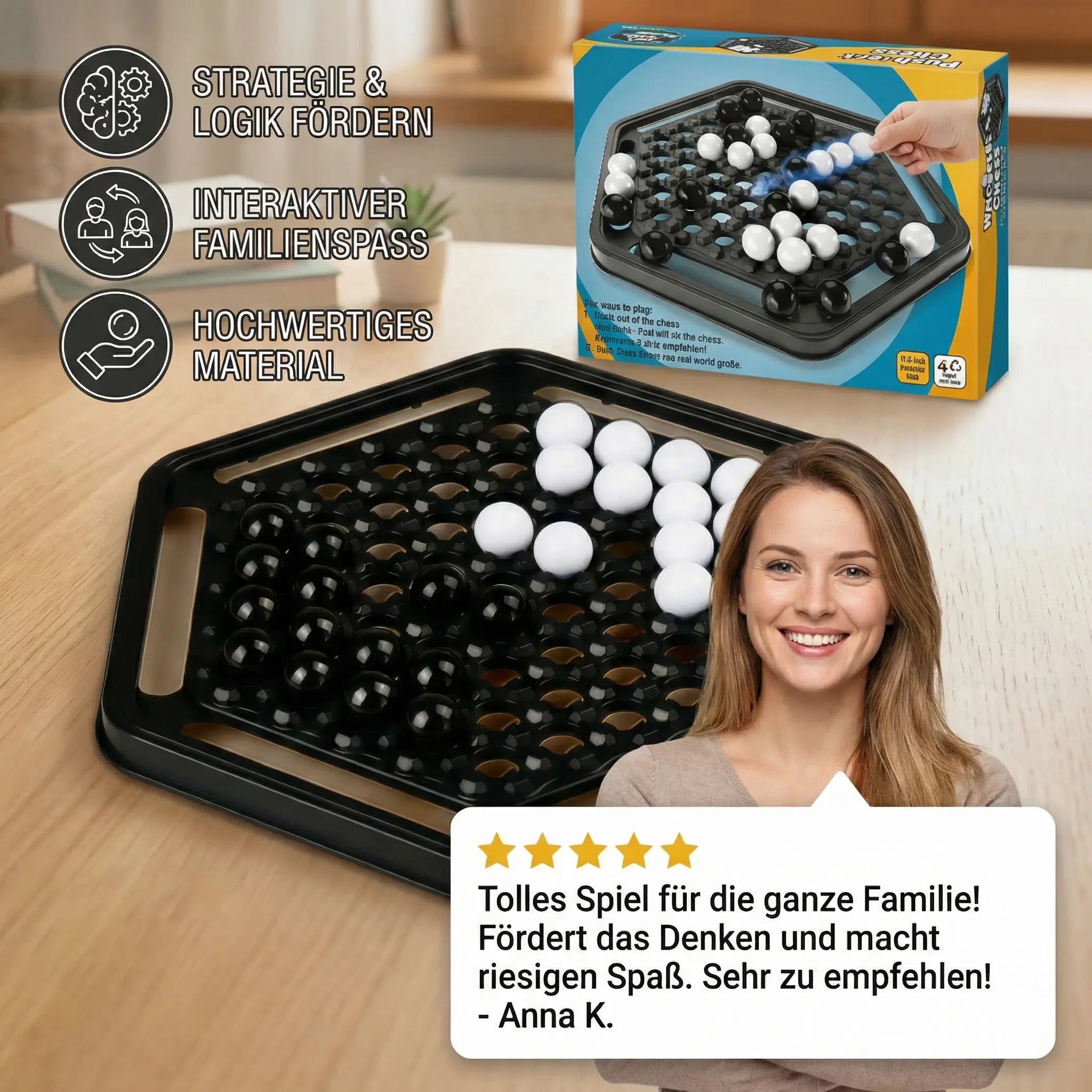 Push-Chess Family Strategy Game – Interactive Logic & Thinking Game for Children My Store