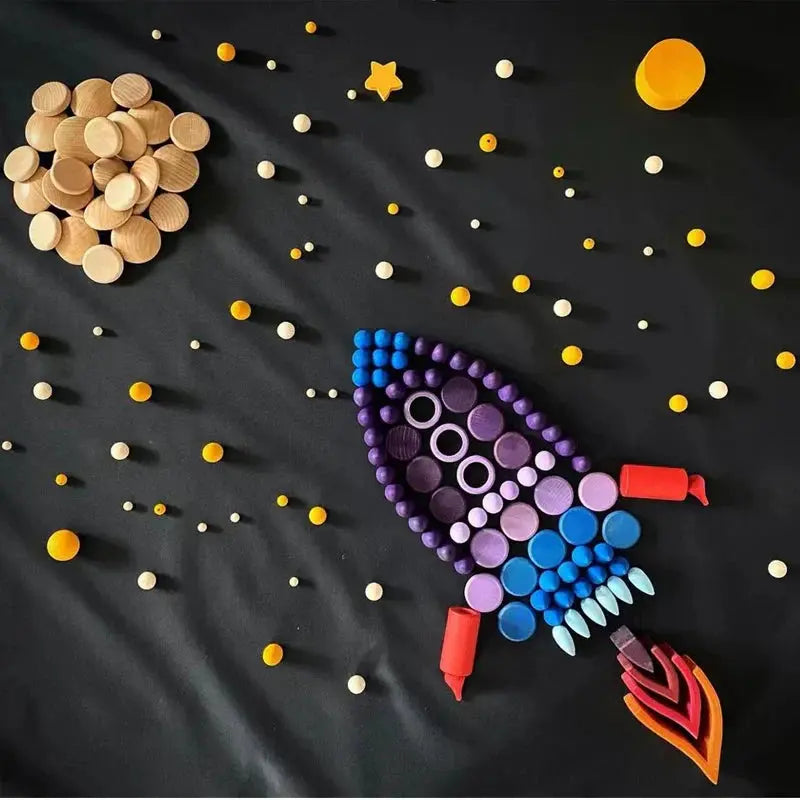 Rainbow Building Blocks - Wooden Building Blocks My Store