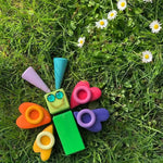 Rainbow Building Blocks - Wooden Building Blocks My Store