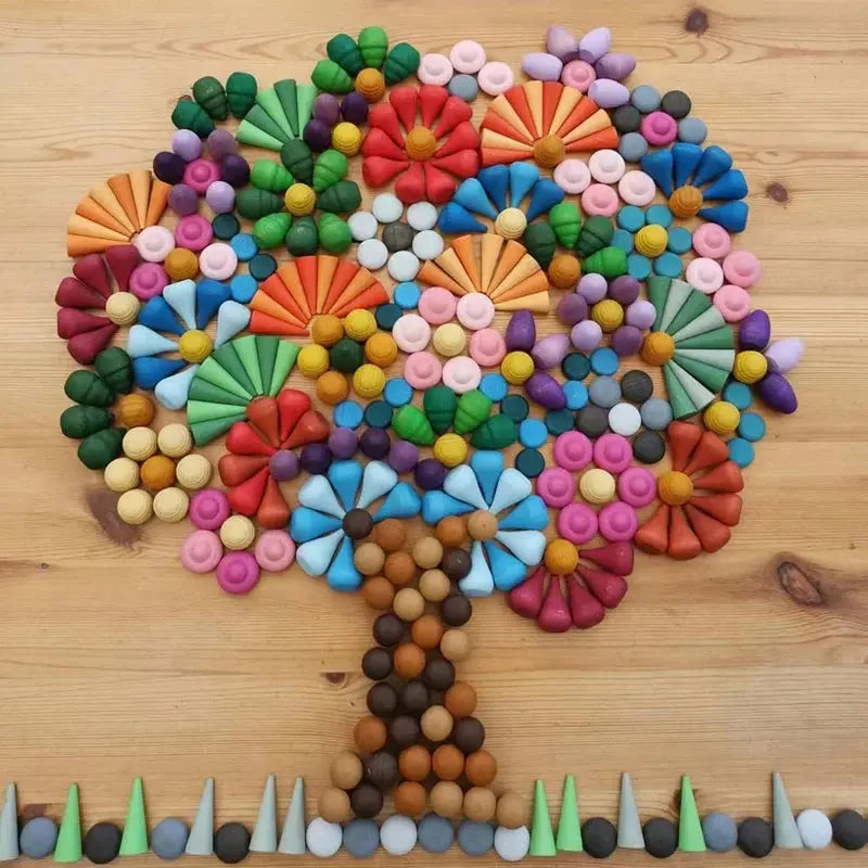 Rainbow Building Blocks - Wooden Building Blocks My Store
