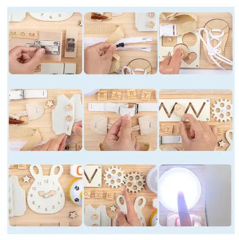 Handmade Montessori Wooden Playboard My Store