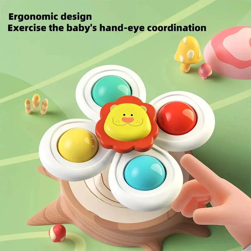Cute Suction Cup Spinning Toy for Babies 3-Piece Set My Store