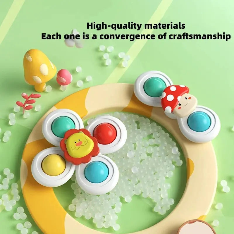 Cute Suction Cup Spinning Toy for Babies 3-Piece Set My Store