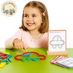 Educational Montessori Sticks and Rings Puzzle Blocks My Store