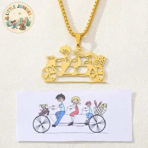 Personalised Children's Drawing as a Necklace My Store