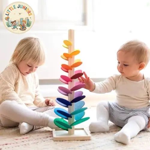 Montessori Rainbow Marble Wooden Tower My Store