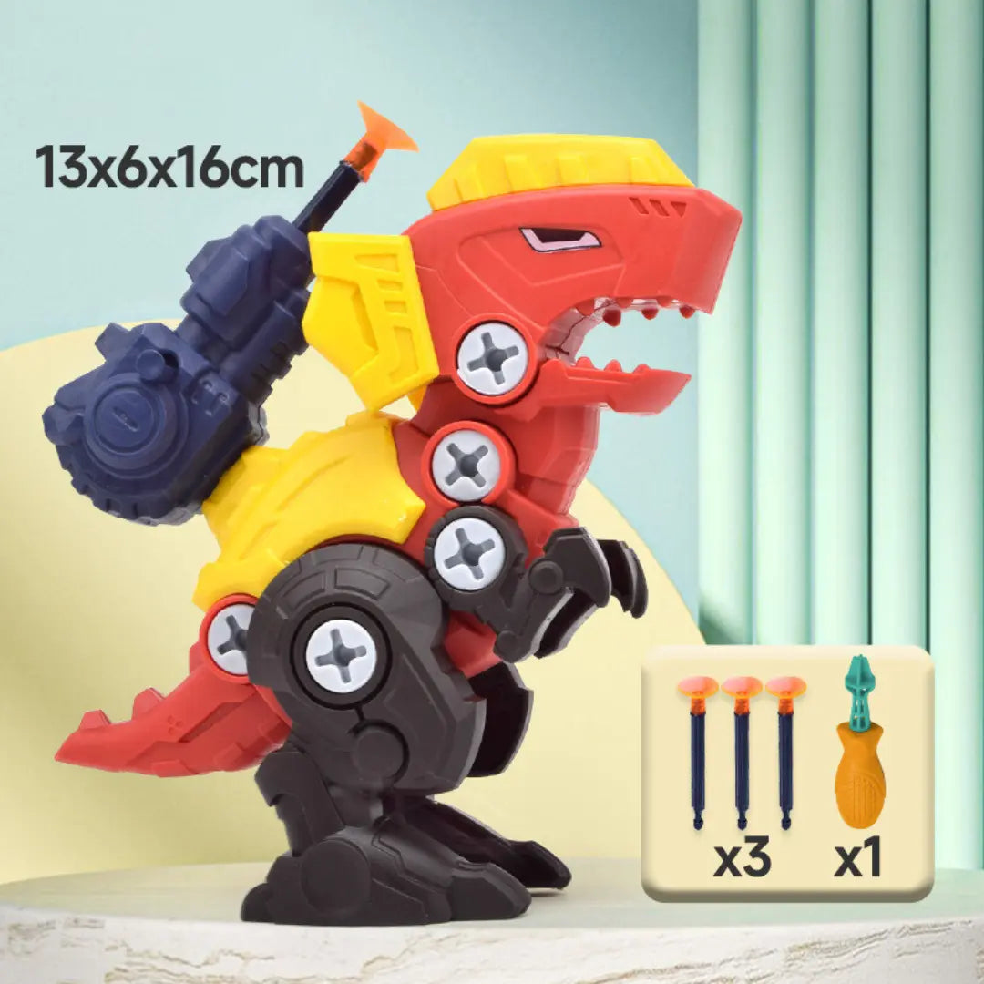 Dinosaur Screw Toy Set with Suction Cup Cannon My Store