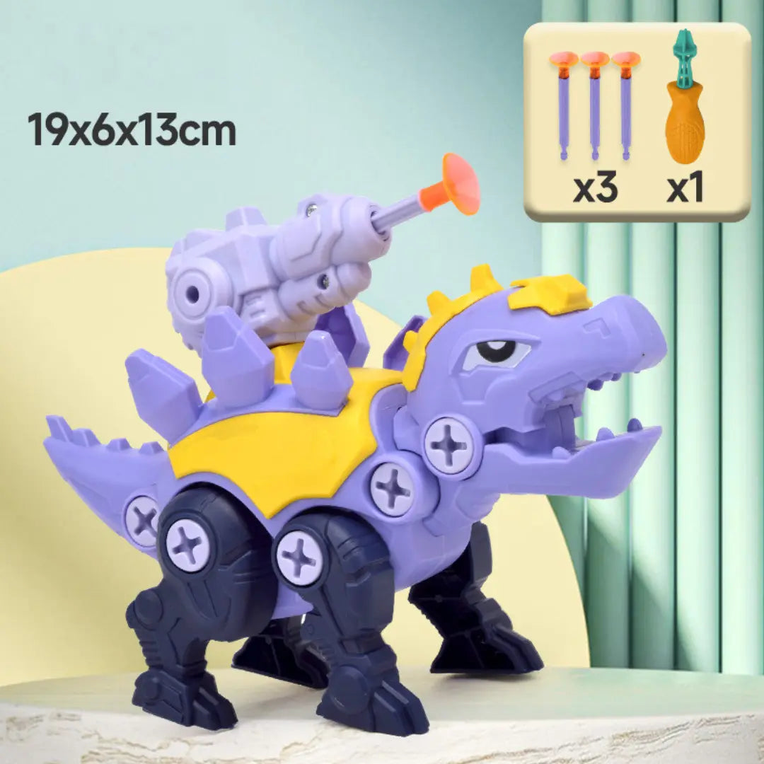 Dinosaur Screw Toy Set with Suction Cup Cannon My Store