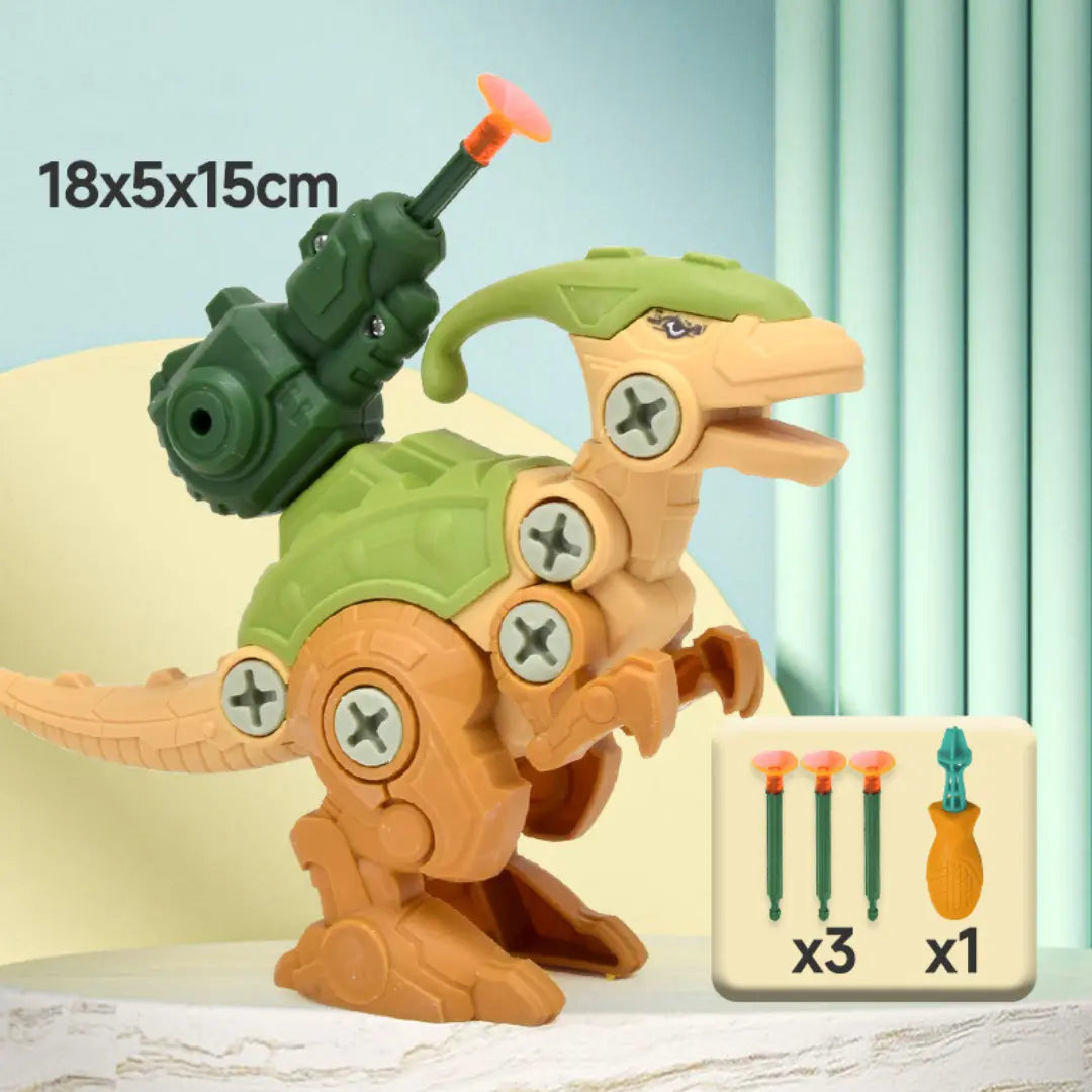 Dinosaur Screw Toy Set with Suction Cup Cannon My Store