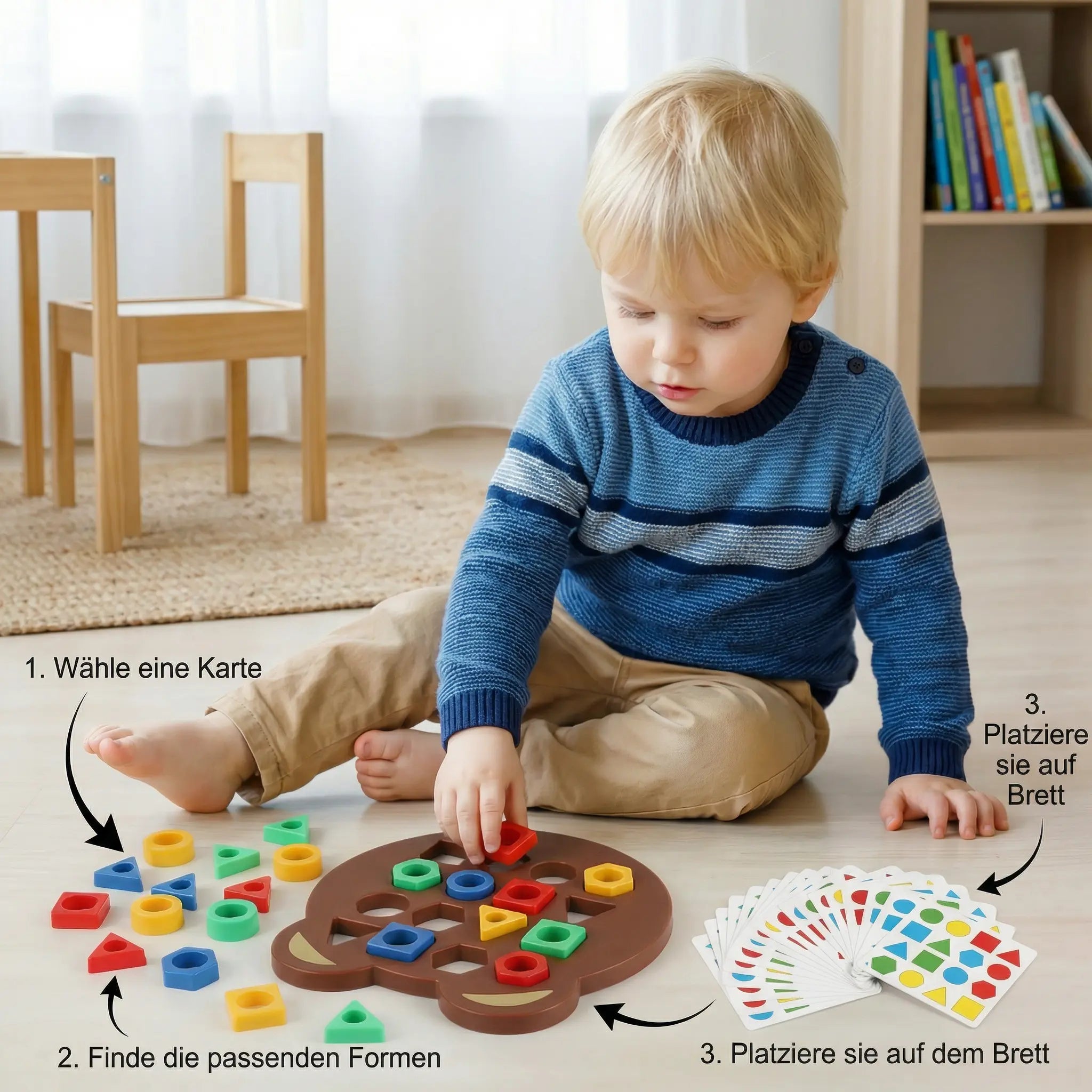 Colour & Shape Matching Game for Children – Interactive Learning Toy My Store