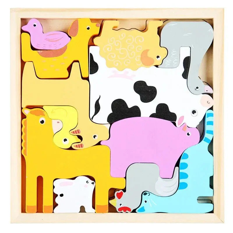 How do the shapes fit into the frame? - Shape Puzzle My Store