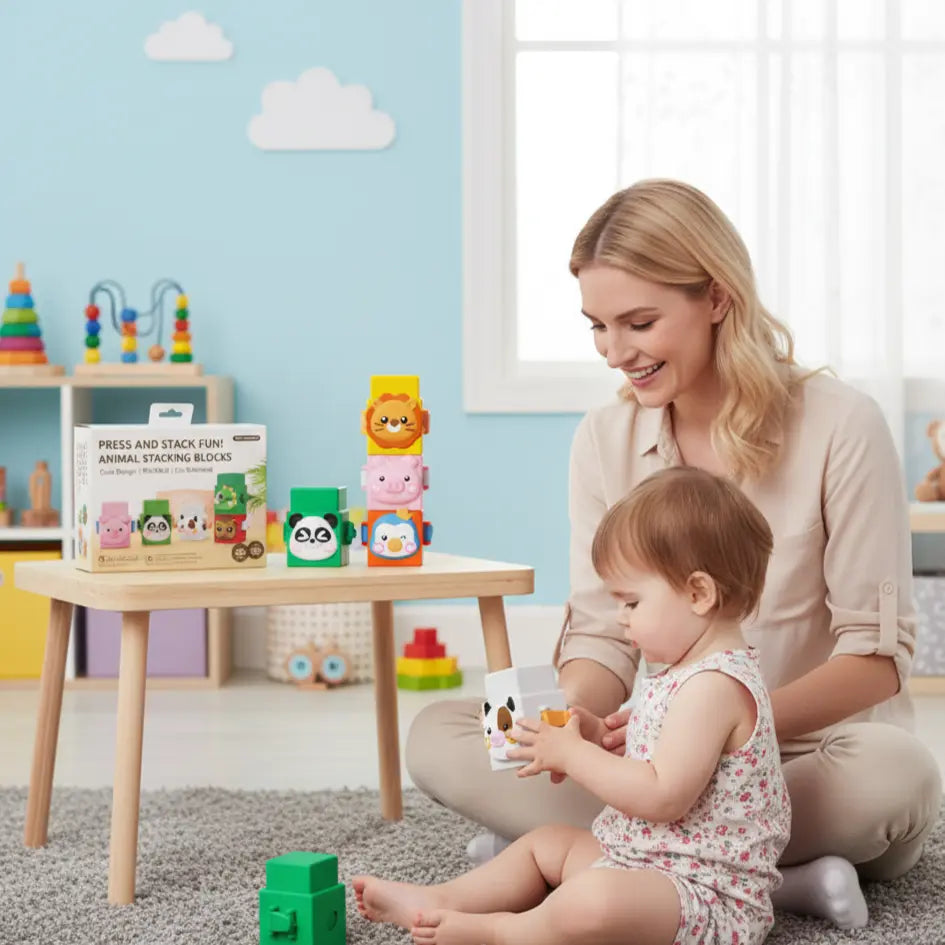 Educational Montessori Animal Stacking Set Construction Toy My Store