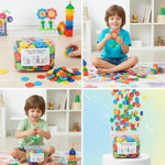 Flake-shaped Montessori Building Blocks My Store
