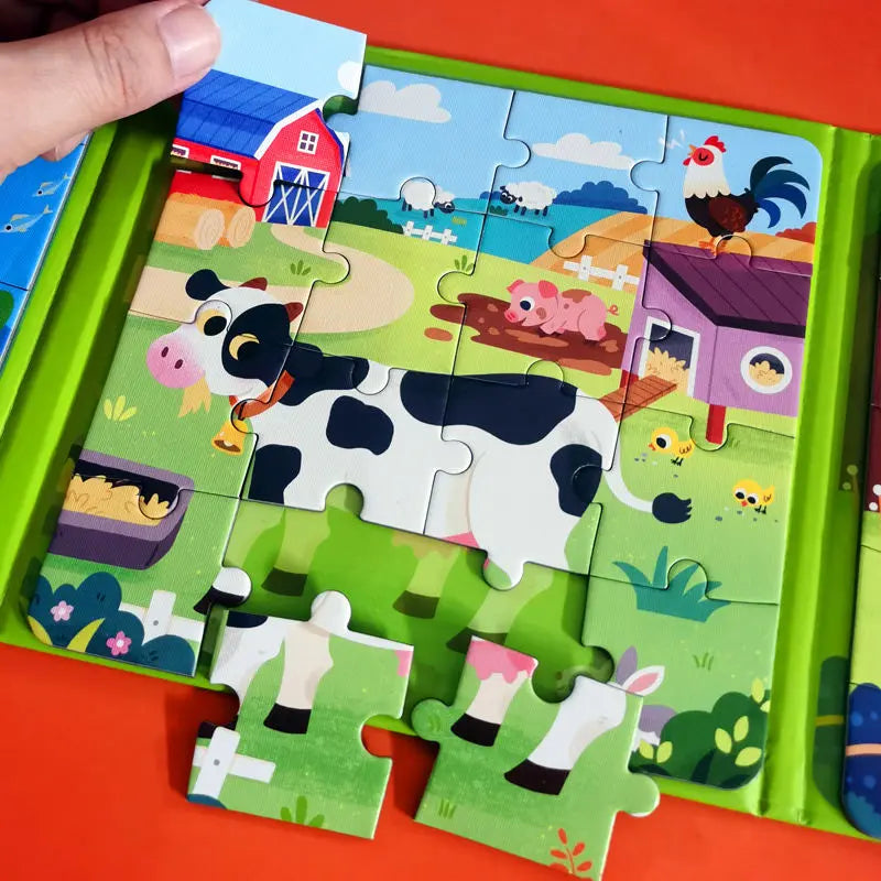 Magnetic Montessori Puzzle Book My Store