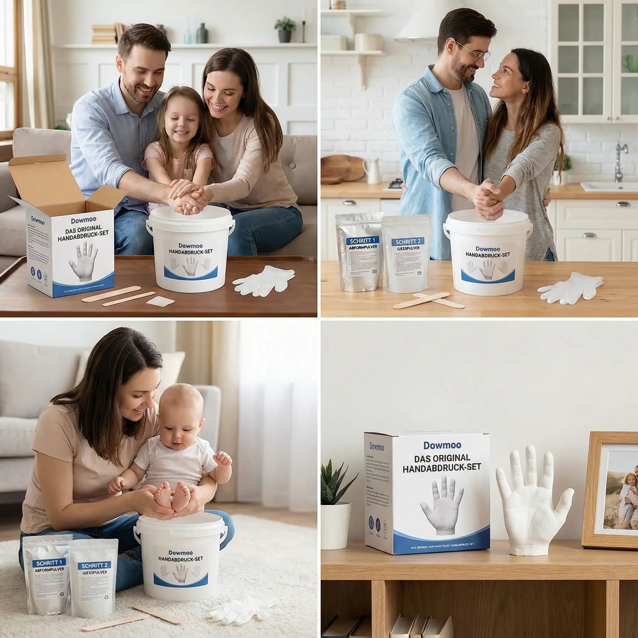 Handprint Set for Families & Couples – 3D Plaster Keepsake Set My Store