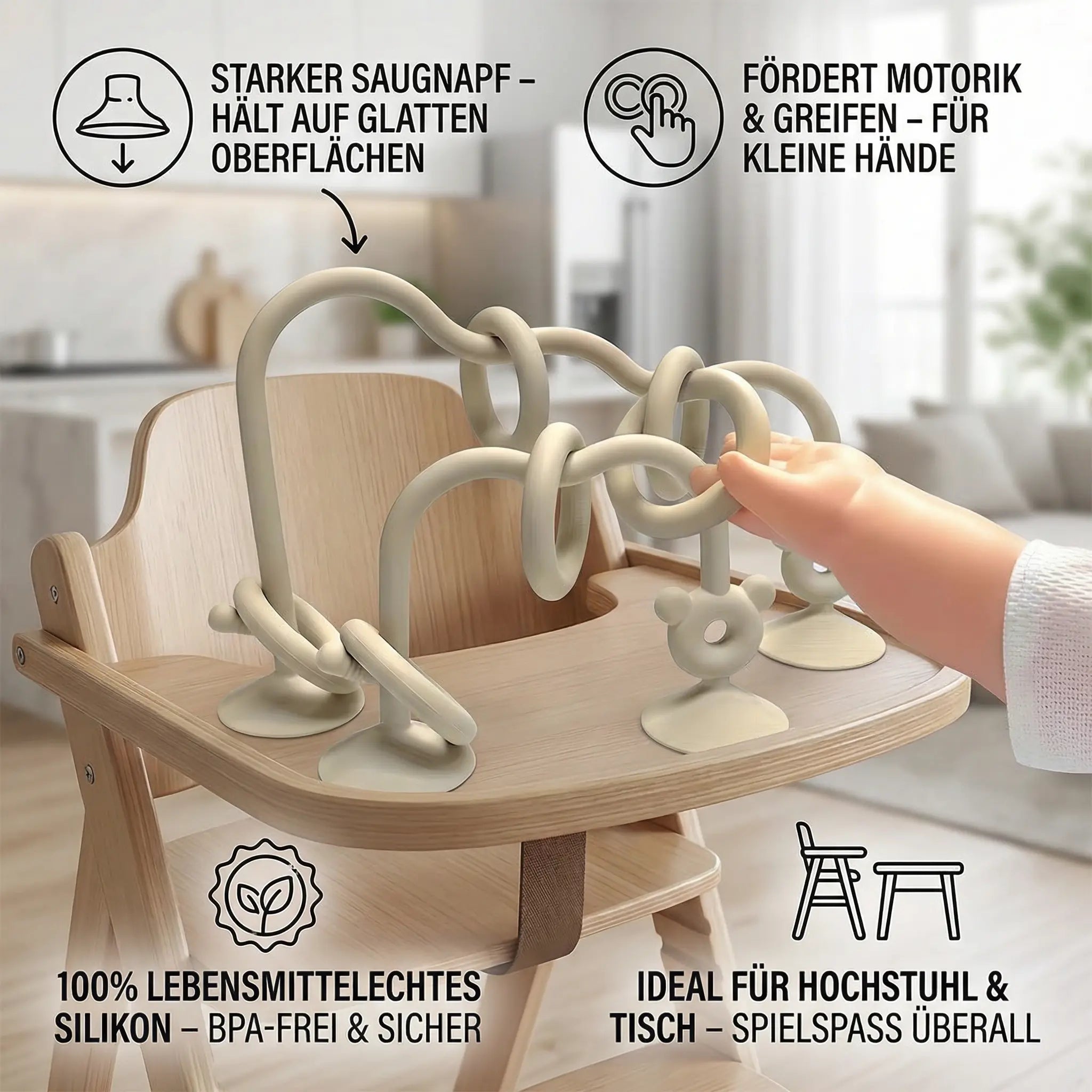 Silicone Motor Skills Toy for Babies – Suction Cup Learning Toy for Table & High Chair My Store