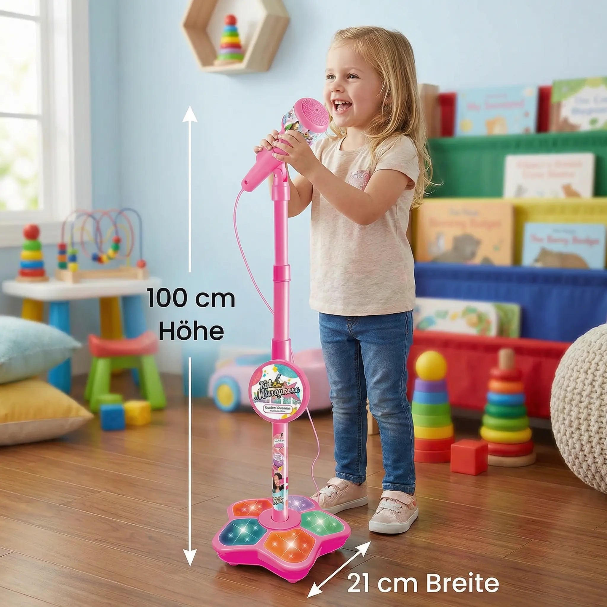 Karaoke Set for Kids with Microphone & Stand – Musical Learning Game My Store